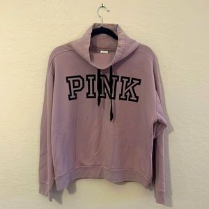 PINK/VS Cowl Neck Pullover Sweatshirt